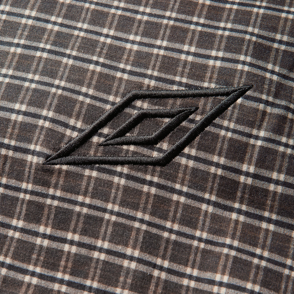 Double Plaid Jacket Dark Brown