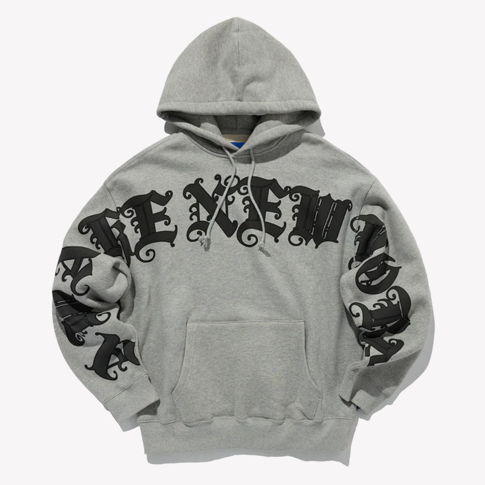 Old English Hoodie Heather Grey