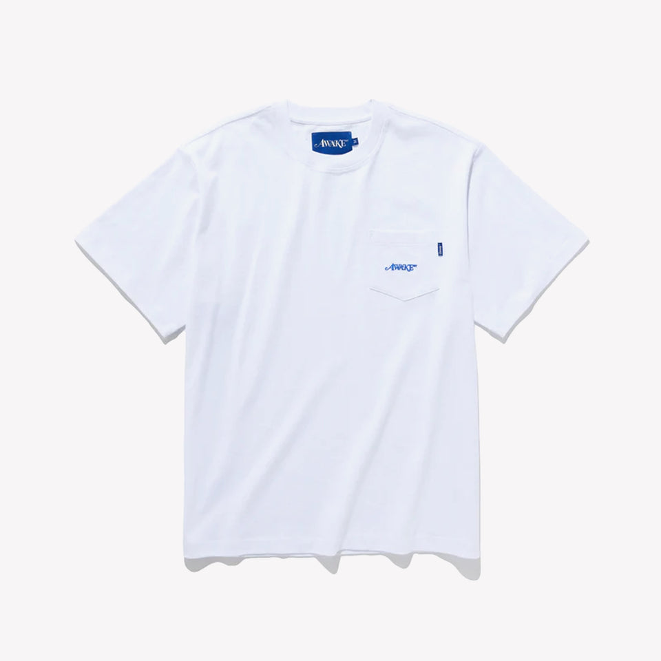 Crown Pocket Tee White