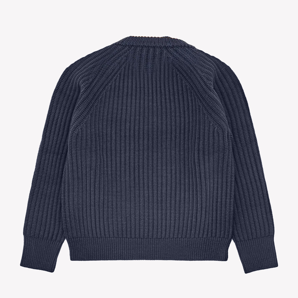 Knitted Sweater Grey/Navy