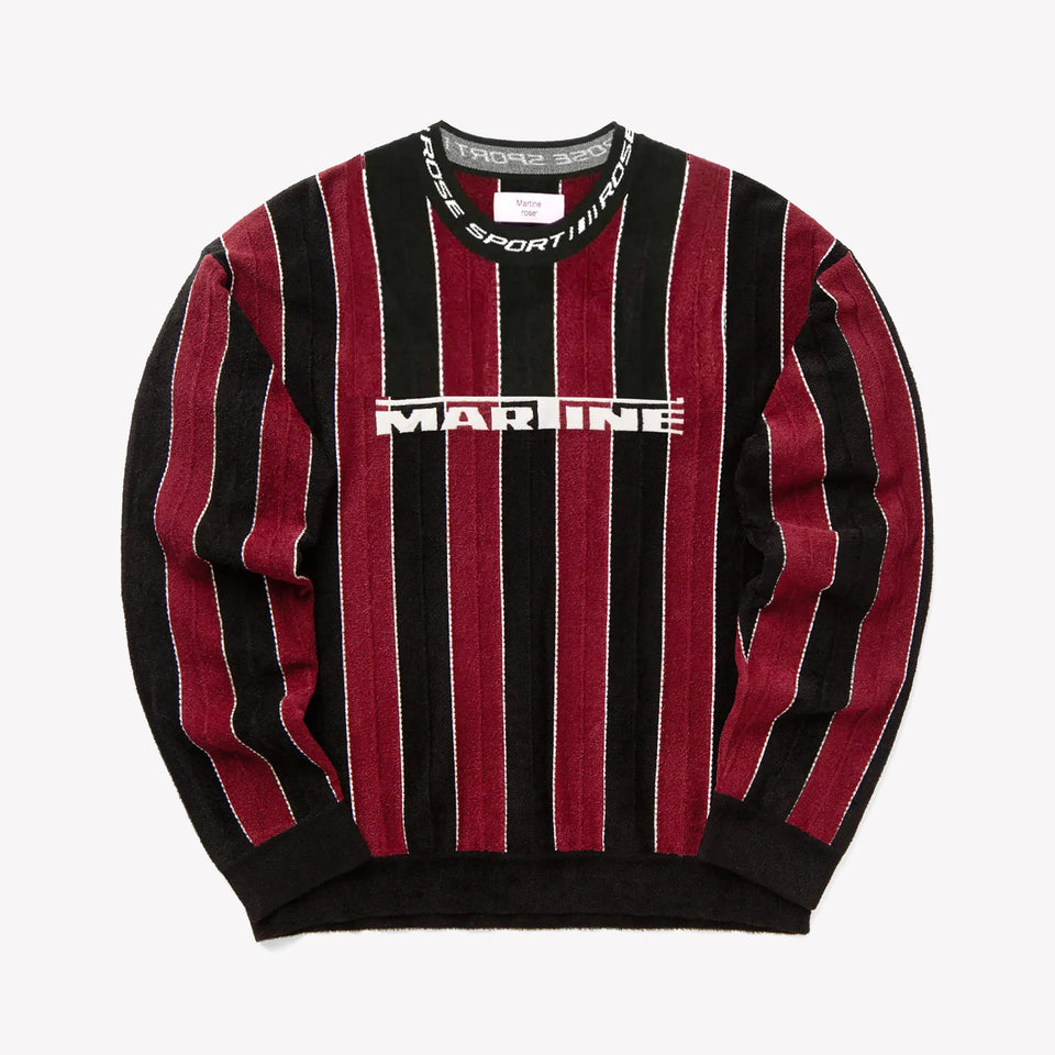 Sporty Logo Crew Black/Red