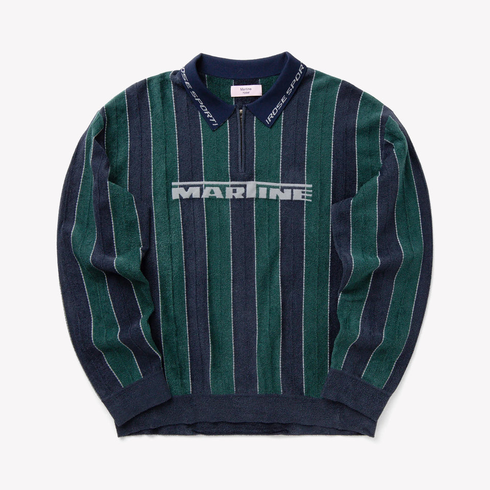 Sporty Logo Polo Green/Navy