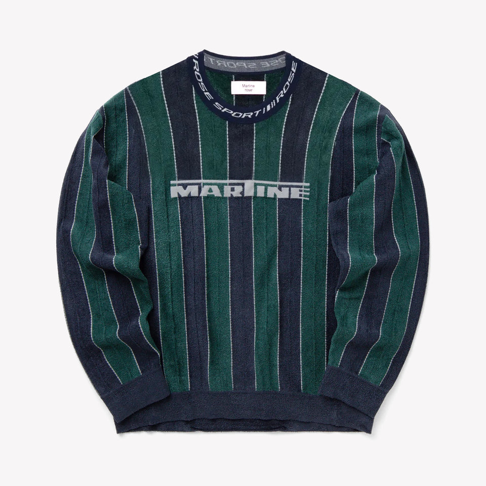 Sporty Logo Crew Green/Navy