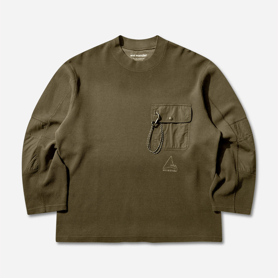 X And Wander Garment-dyed Long Sleeve Beige