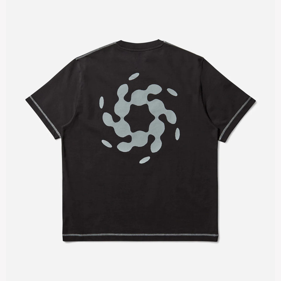 Info Stitch Organic T Shirt Black