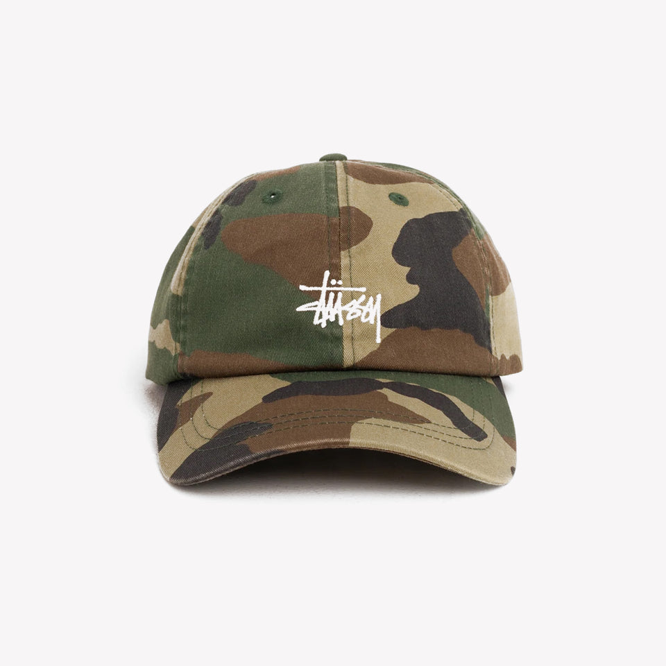 Basic Washed Low Pro Cap Woodland Camo