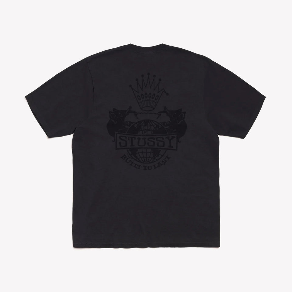 Built To Last Pig. Dyed Tee Faded Black