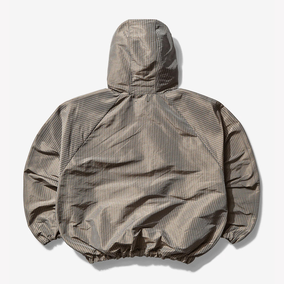 Smock Check Anorak Beige Black