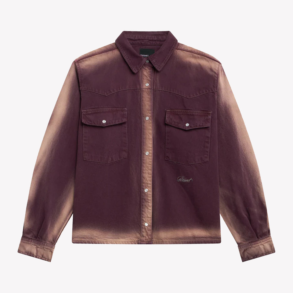 Shadow Wash Loose Fit Denim Shirt