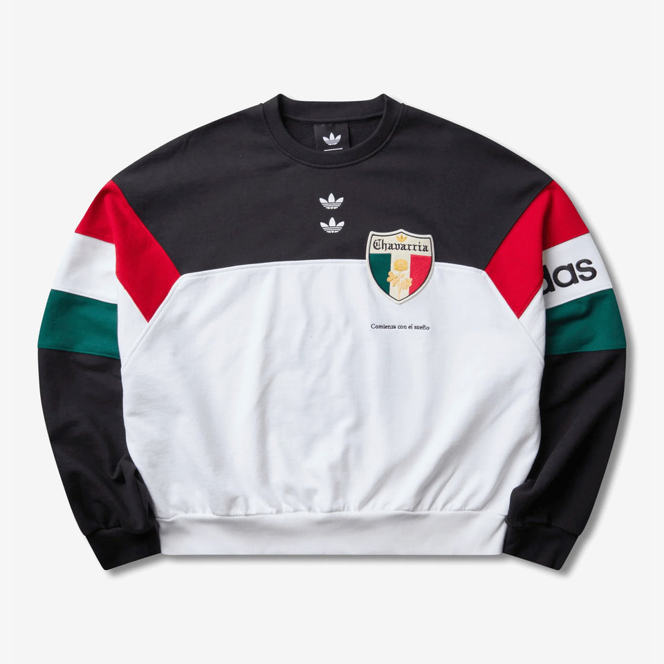 Willy Chavarria Fleece Crewneck Sweatshirt Black