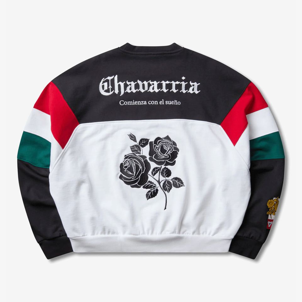 Willy Chavarria Fleece Crewneck Sweatshirt Black