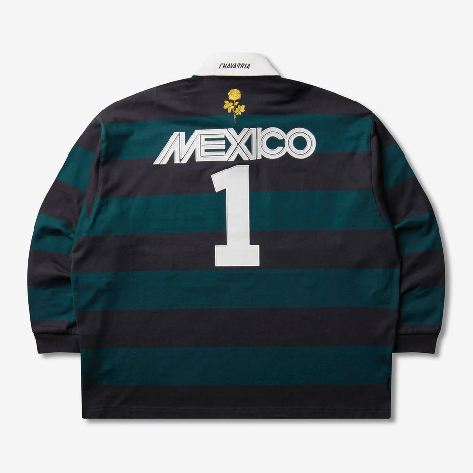 Willy Chavarria Rugby Polo Shirt Black