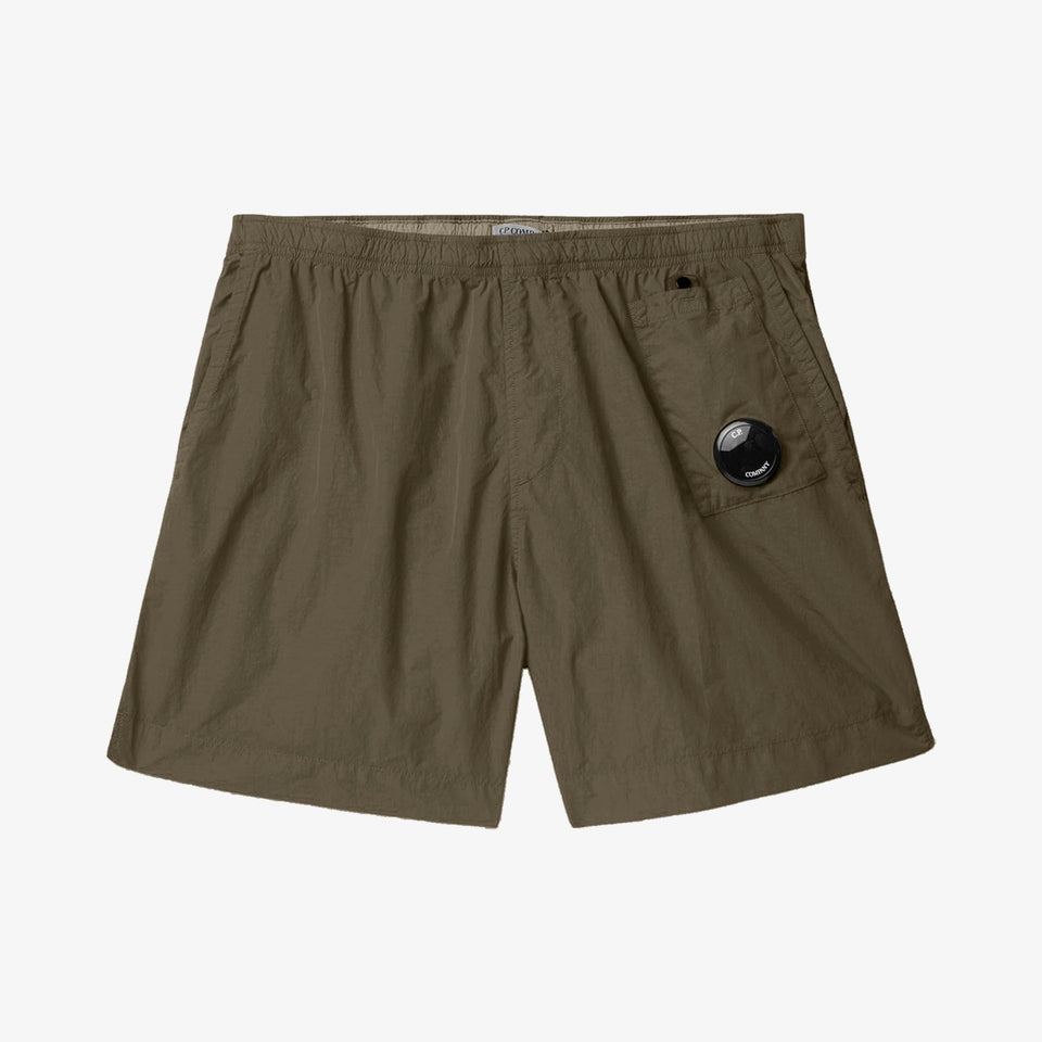 Flatt Nylon Lens Swim Shorts Khaki