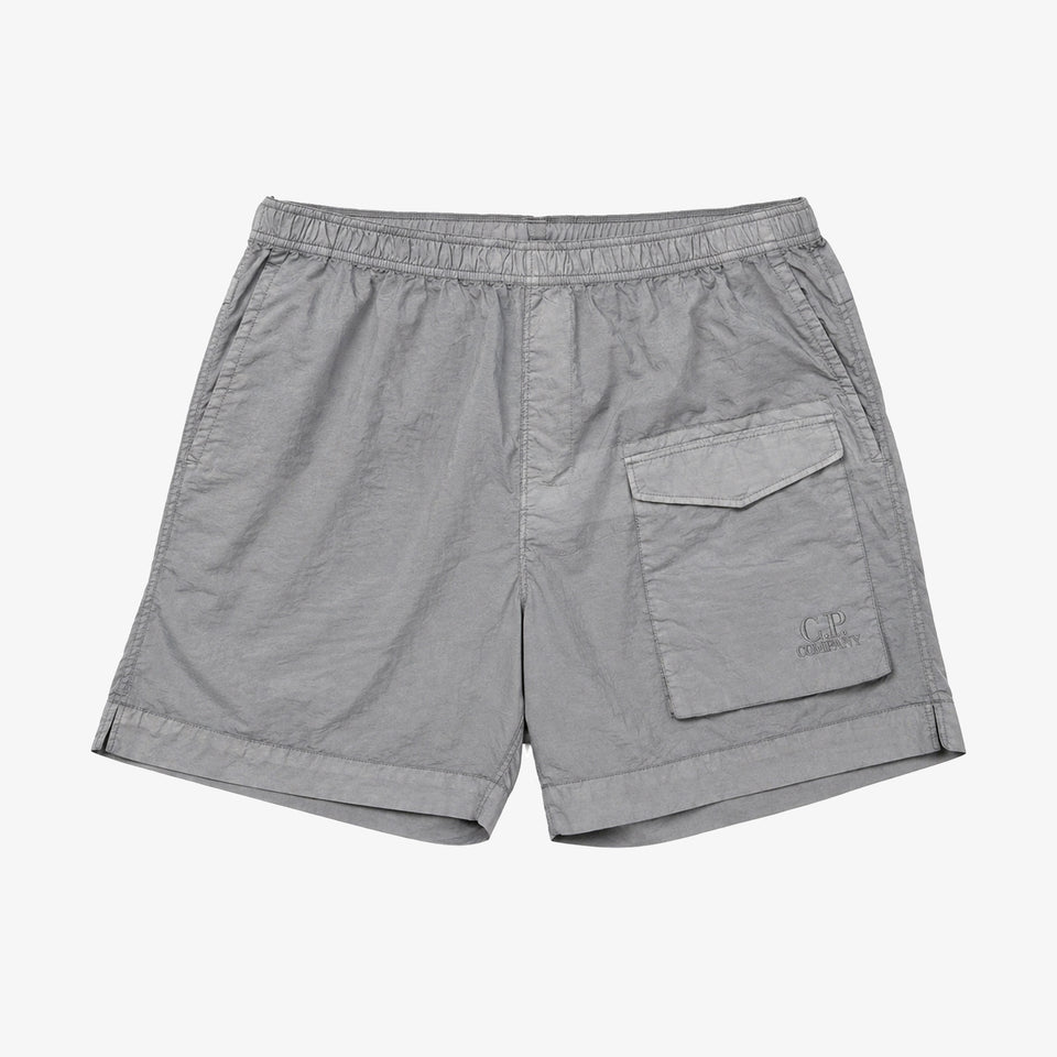 Garment Dyed Flatt Nylon Boxer Grey