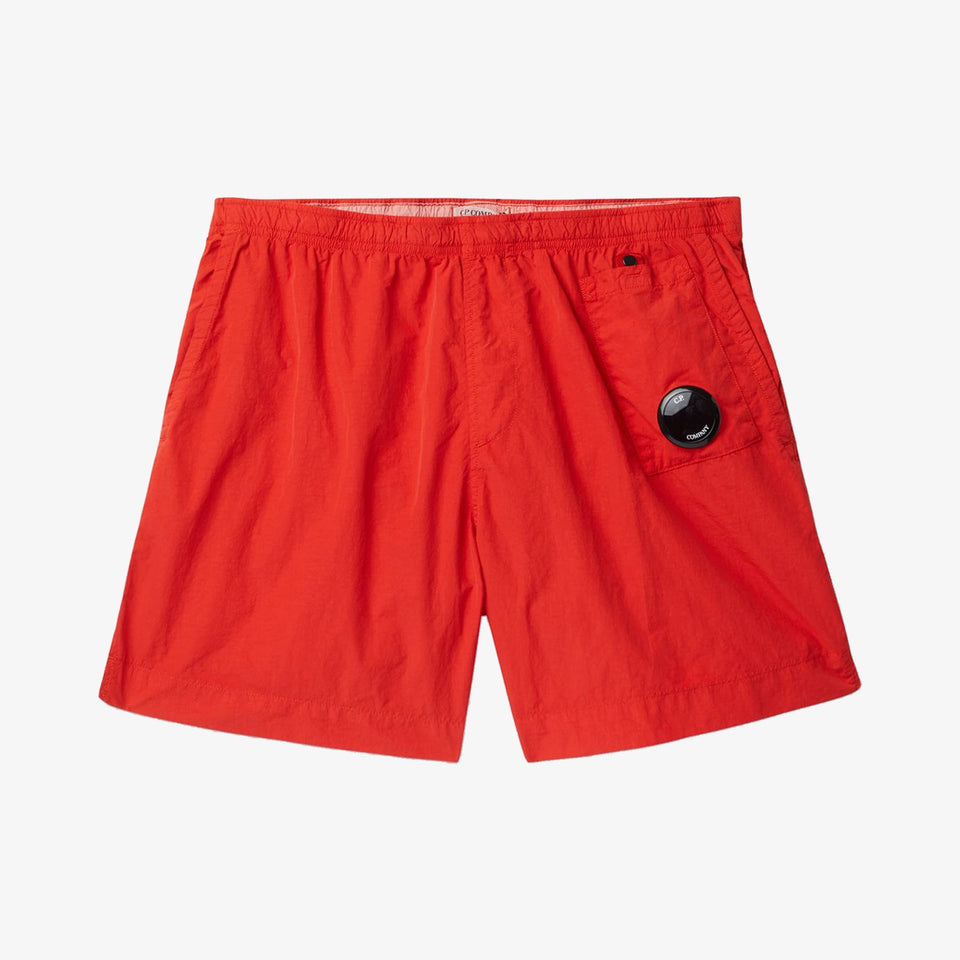 Flatt Nylon Lens Swim Shorts Red