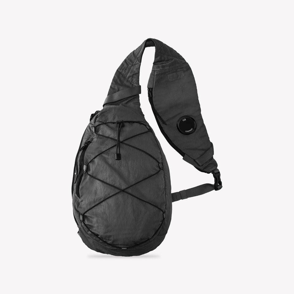 Nylon B Lens Crossbody Bag Gunmetal