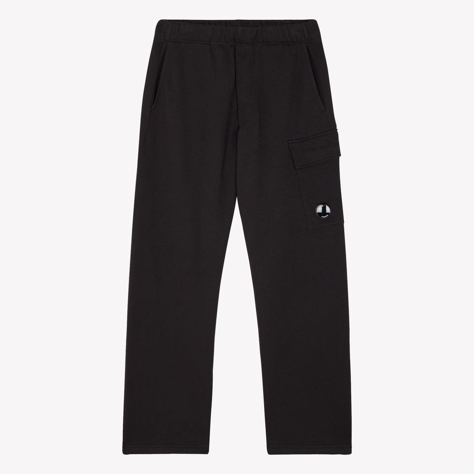 Raised Fleece Cargo Lens Sweatpants Black