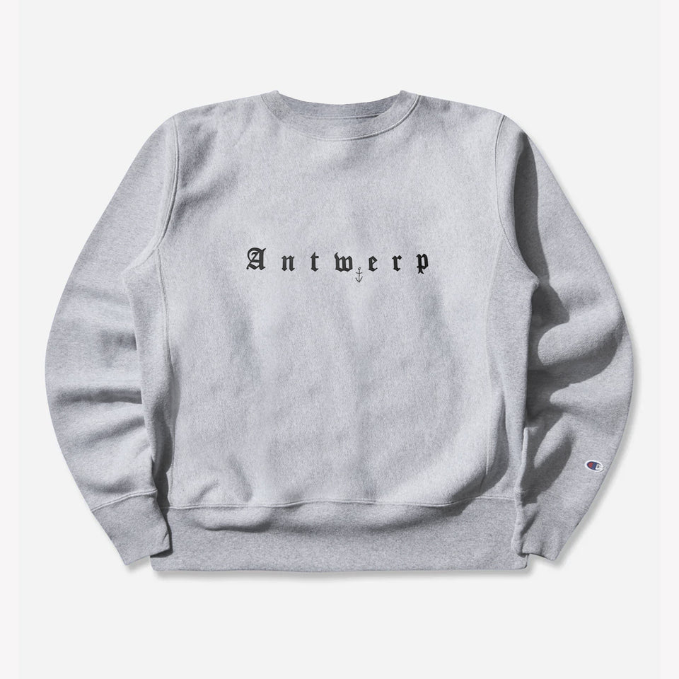 Antwerp Anchor Crewneck Grey