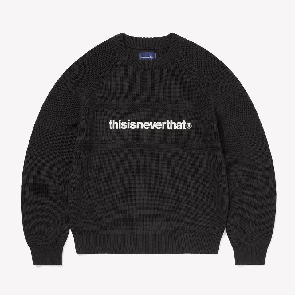 T-Logo Knit Sweater Black