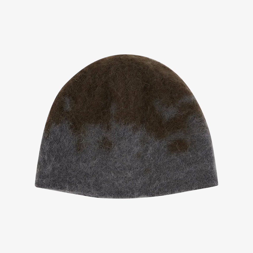 Mohair Splatter Beanie Slate