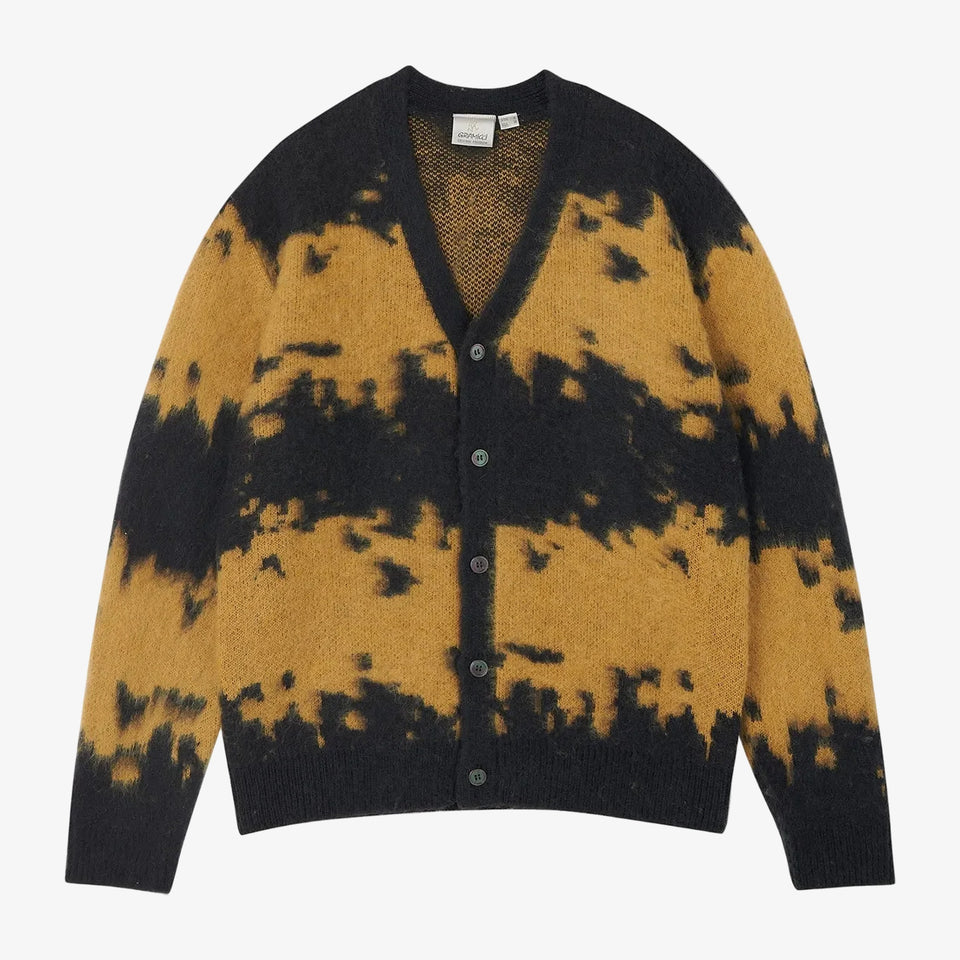 Mohair Splatter Cardigan Safron