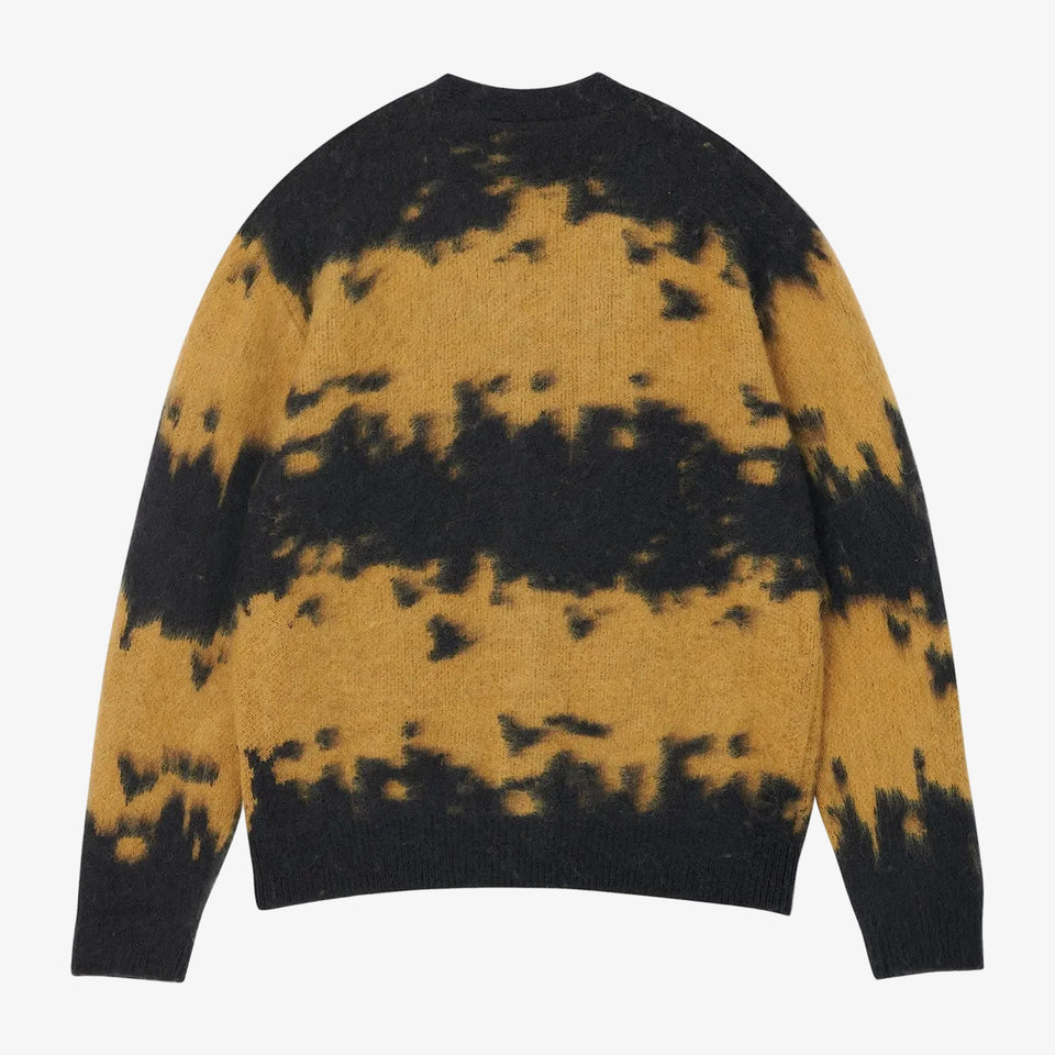 Mohair Splatter Cardigan Safron