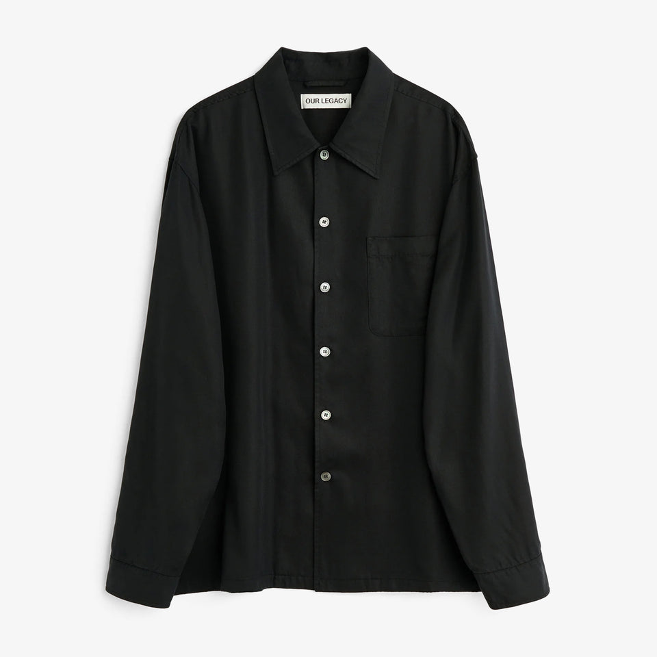 Every Shirt Draping Black Lyocell