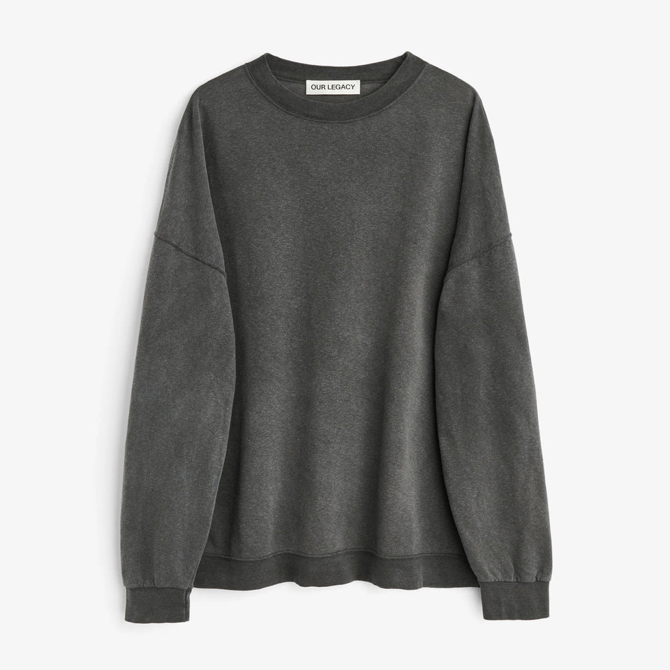 Slack Sweatshirt Washed Black Rogue Loopback