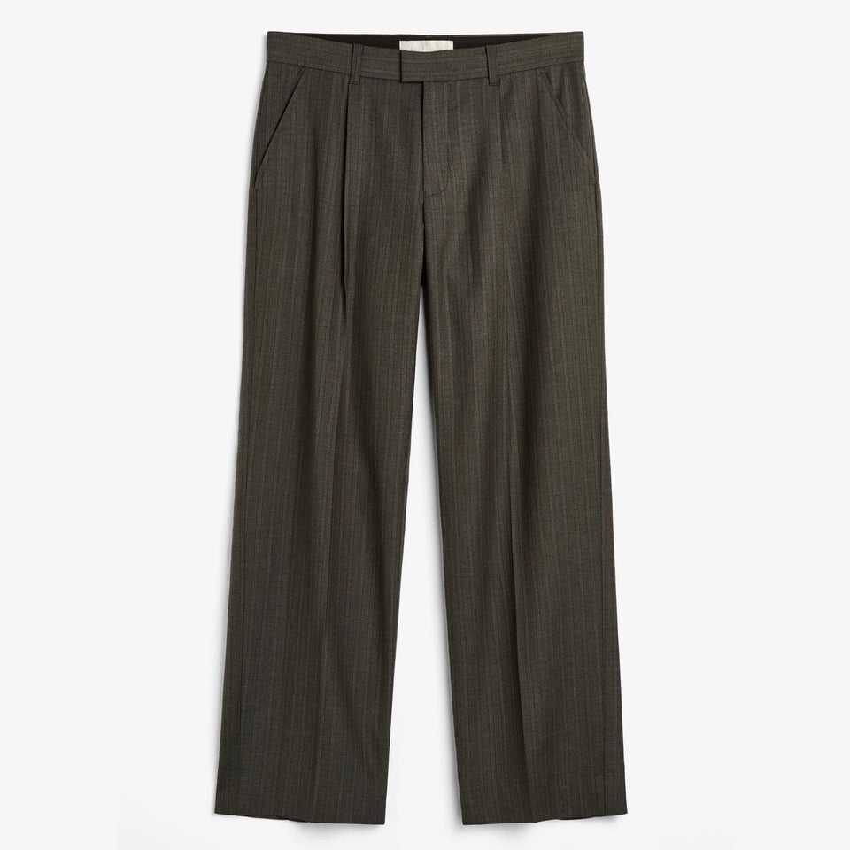 Slack Trouser Phase Stripe Motion Woolcot