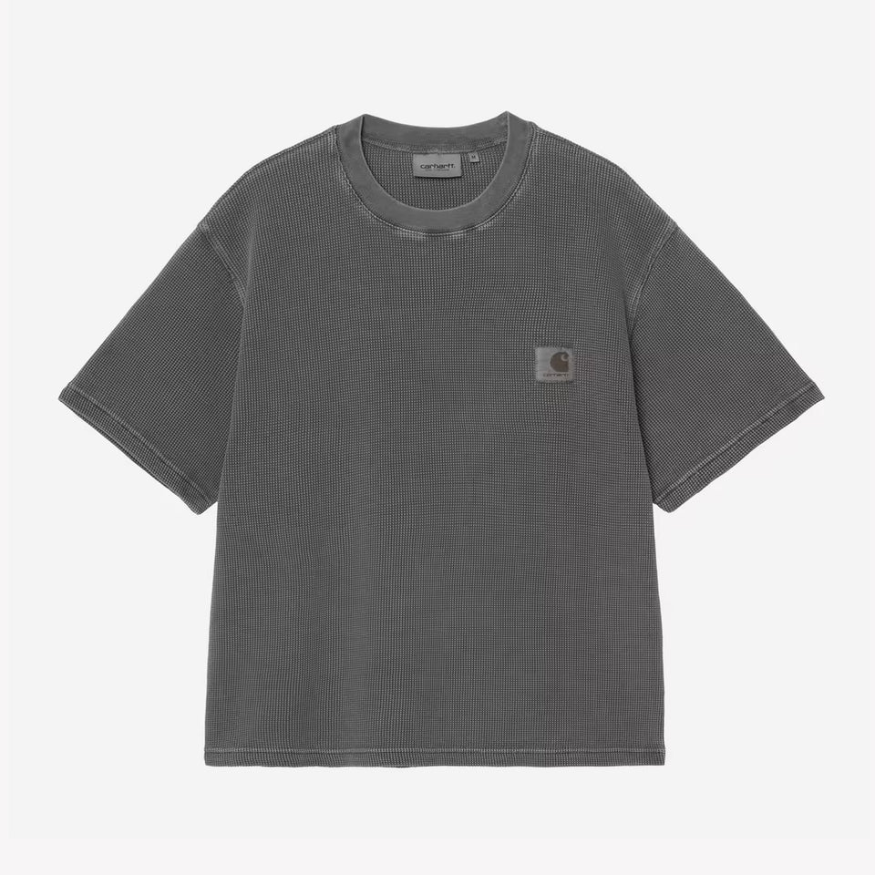SS Nelson Waffle Tee Washed Black