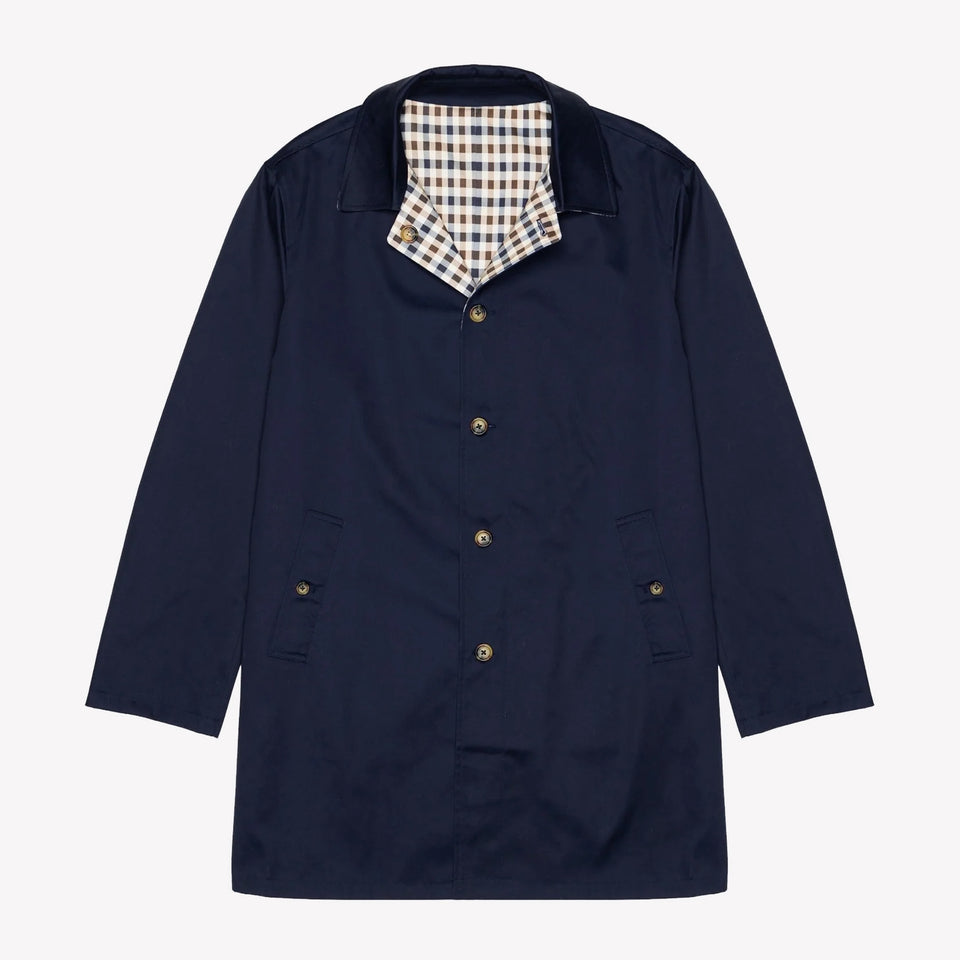 Archival Reversible Mid Coat Navy