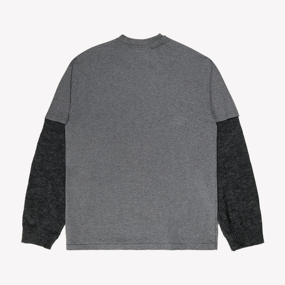 Trauma Knitted Long Sleeve Dark Melange
