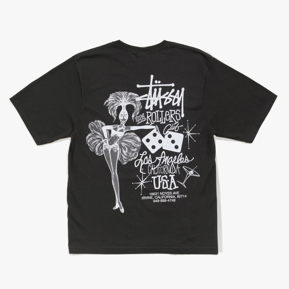 High Rollers Pig. Dyed Tee Faded Black