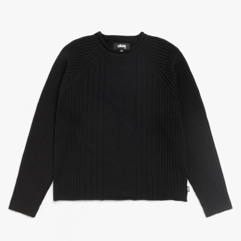 Merino Roll Neck Sweater Black