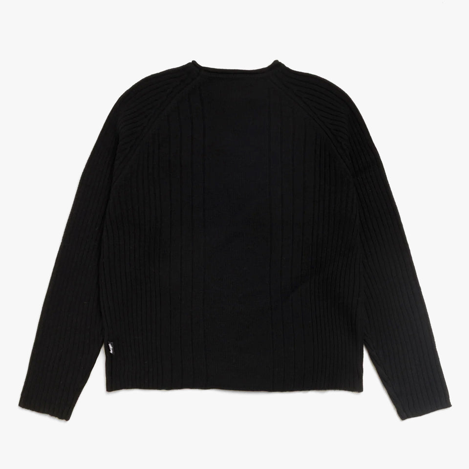 Merino Roll Neck Sweater Black