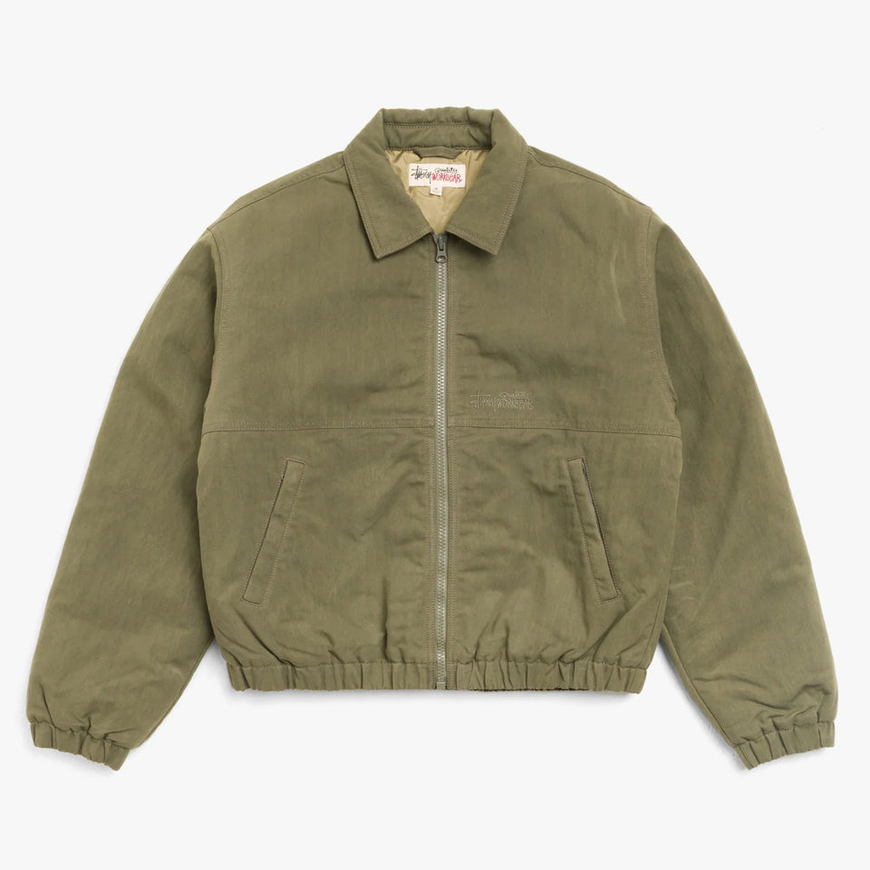 Nyco Collared Work Jacket Green