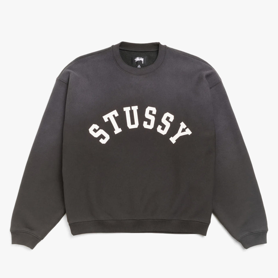 Sun Faded Oversized Crew Black