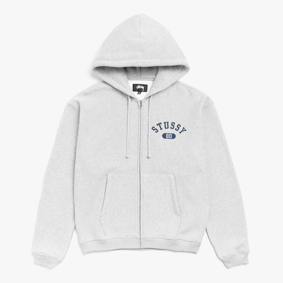 Varsity Zip Hood Grey Heather