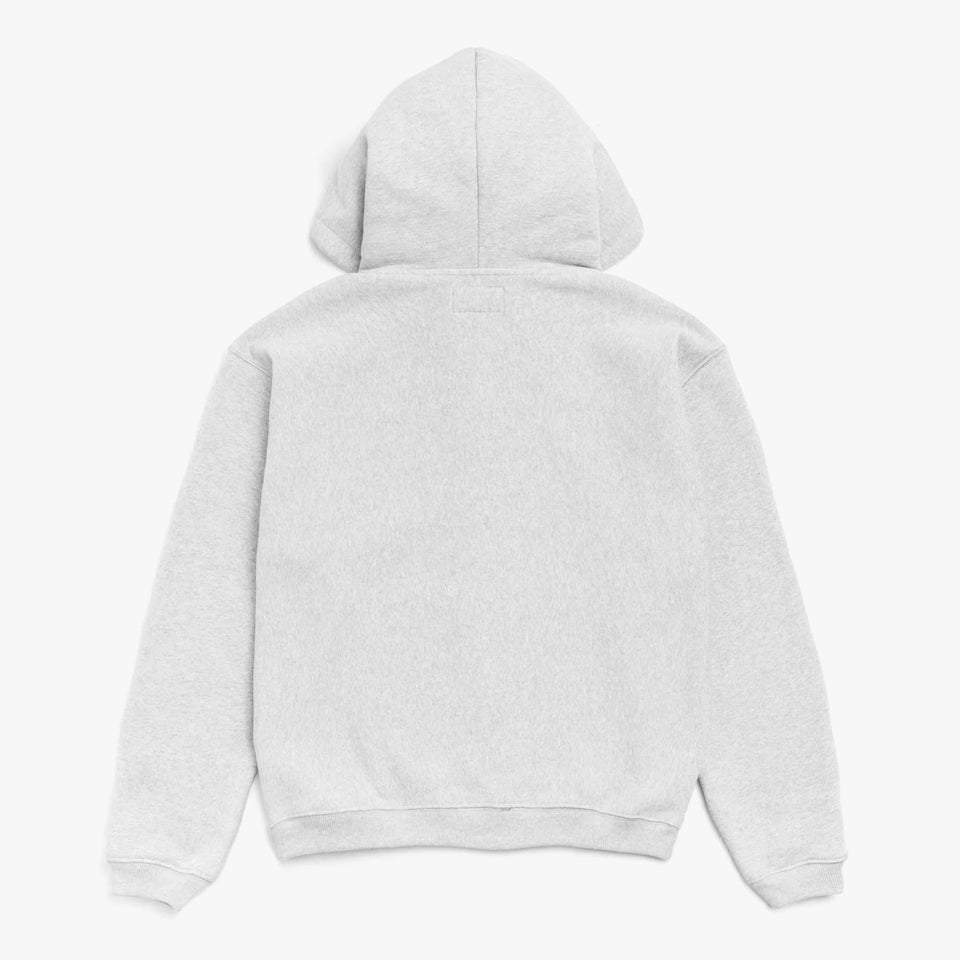 Varsity Zip Hood Grey Heather