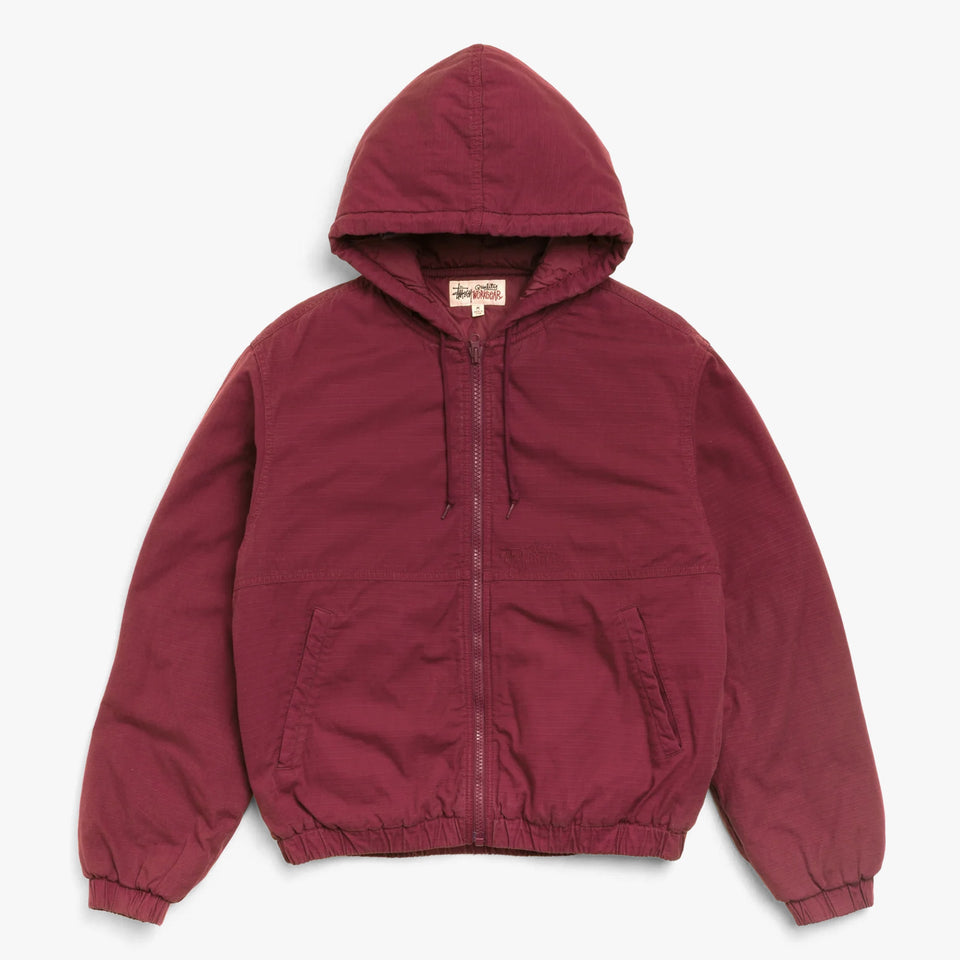 Work Jacket Ripstop Burgundy