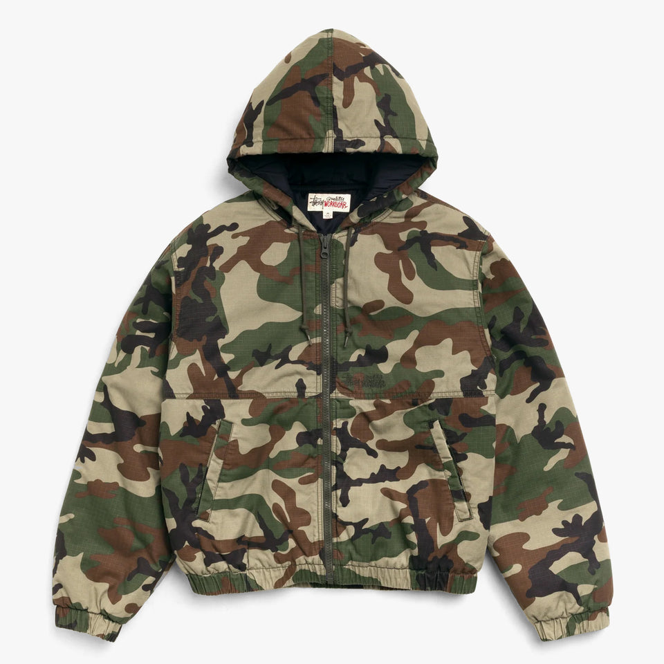 Work Jacket Ripstop Woodland camo