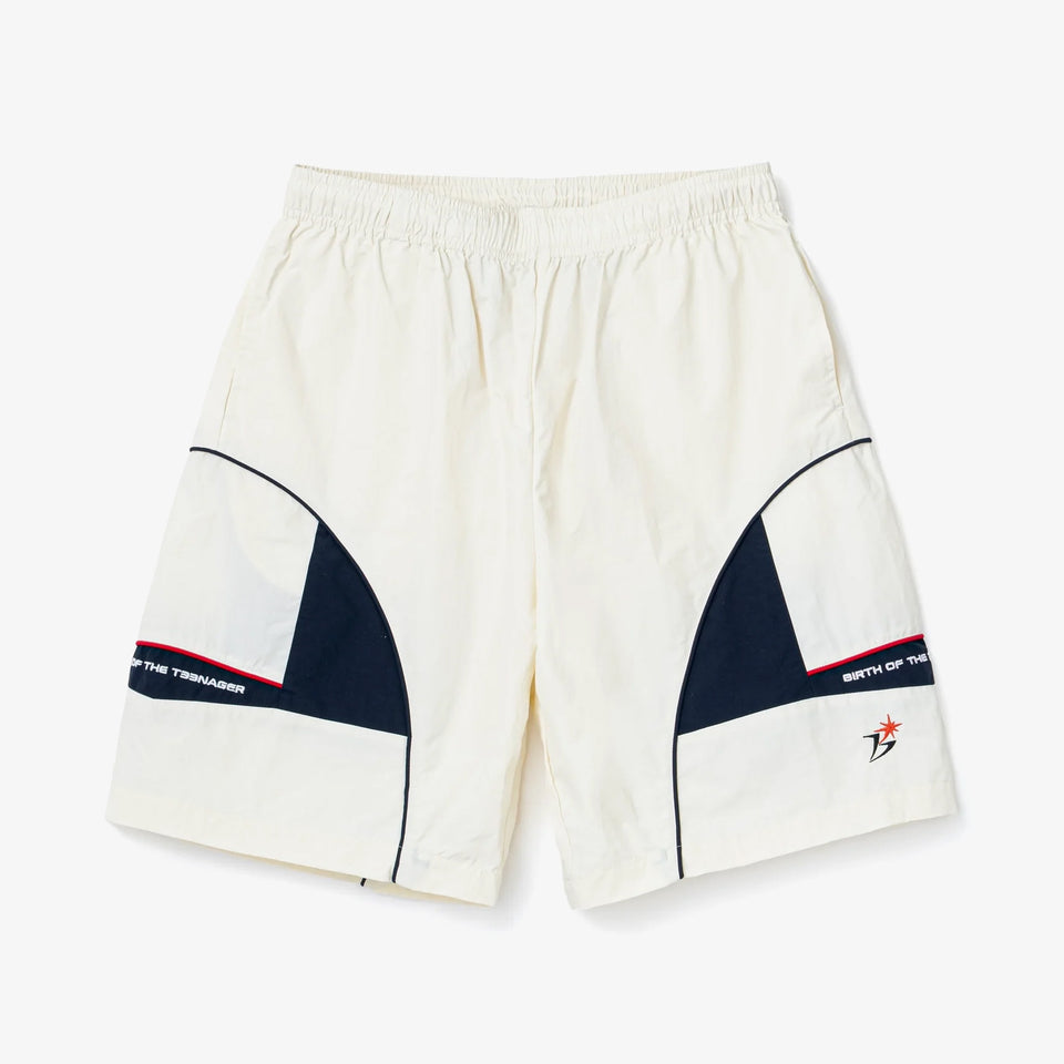 Paneled Track Shorts Grey