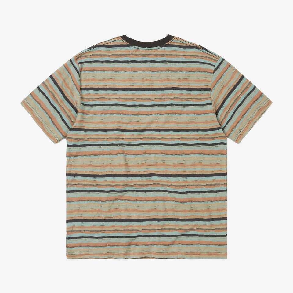 Wave Jacquard Tee Burnt Orange