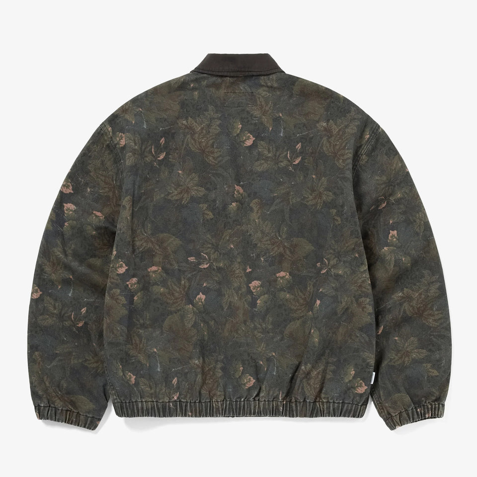 Denim Blouson Jacket Flower