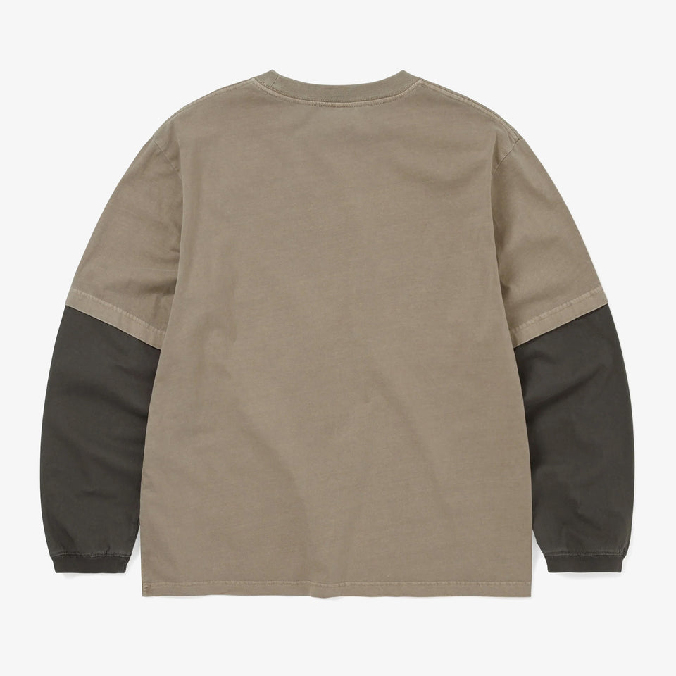 Layered LS Tee Desert Gray