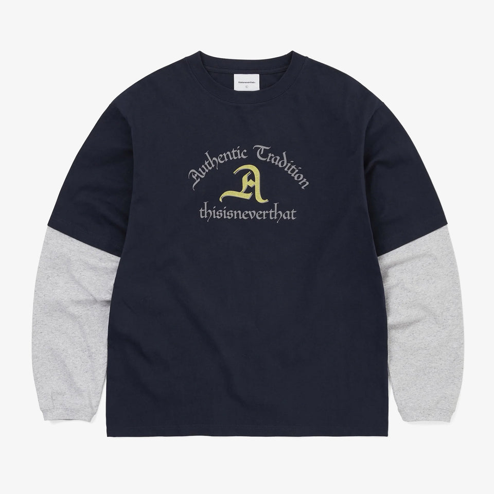 Layered LS Tee Navy