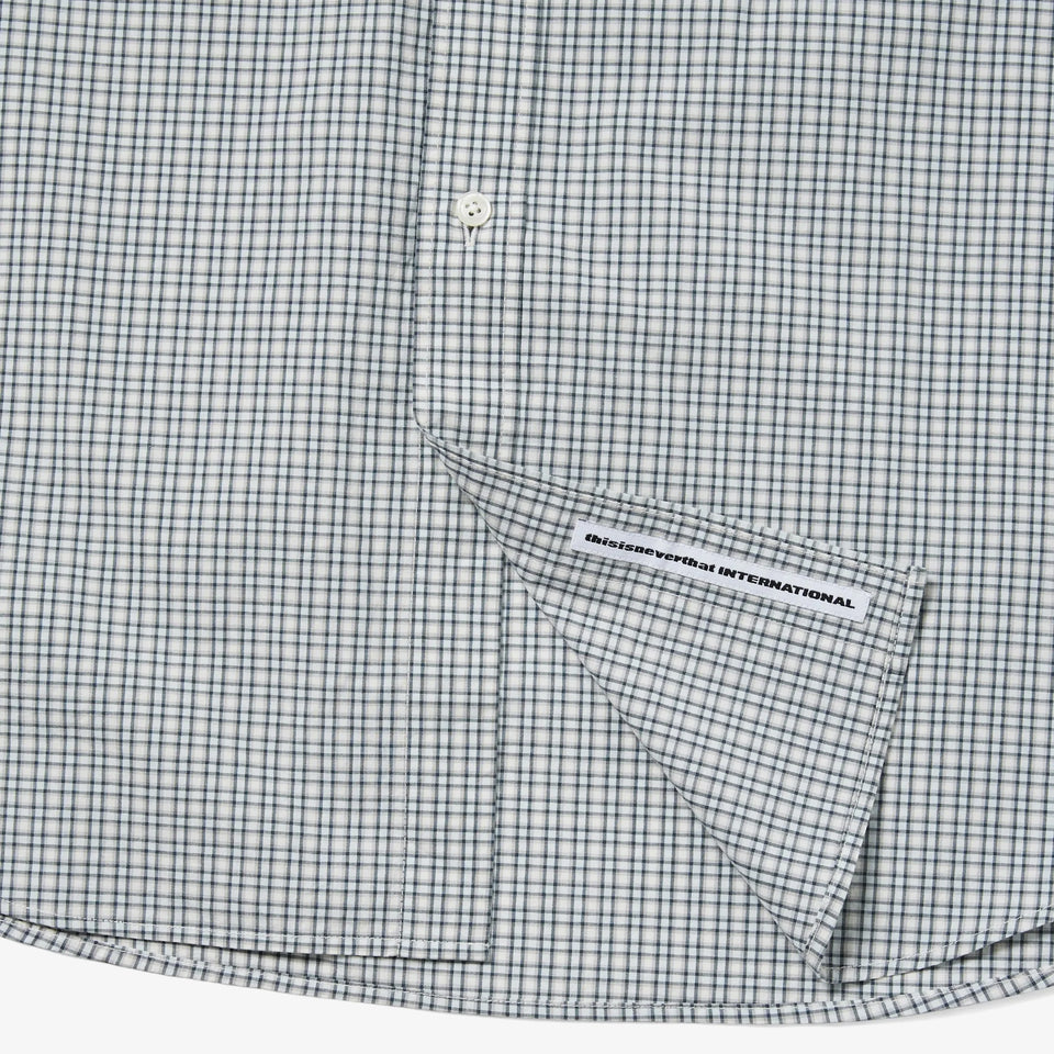 Lightweight Plaid Shirt Ivory