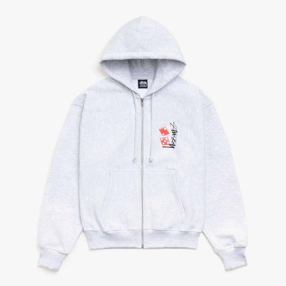 Tall Dice Zip Hood Ash Heather