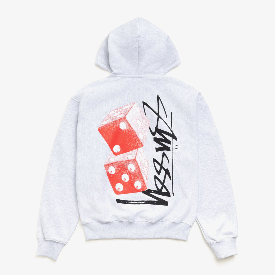 Tall Dice Zip Hood Ash Heather