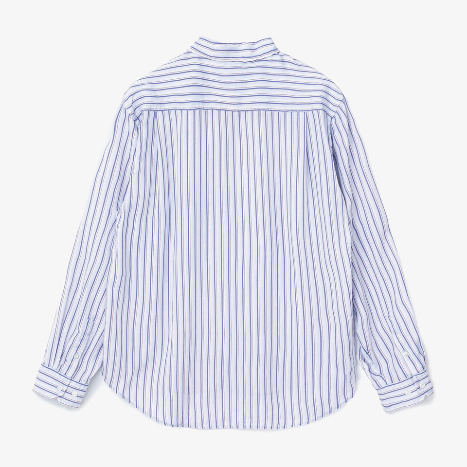 Printed Striped Shirt Blue